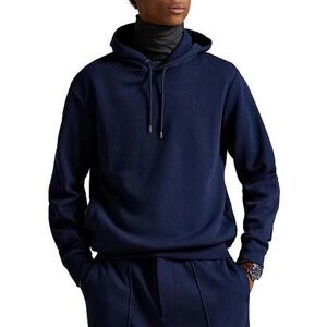 Polo Ralph Lauren - Double-Knit Hoodie - Navy - Medium - Brand New with Tags